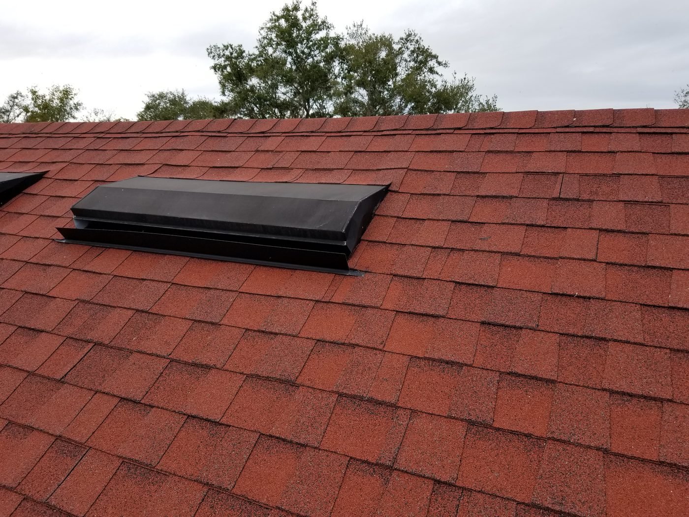 Roof condition photo from a Florida roof inspection