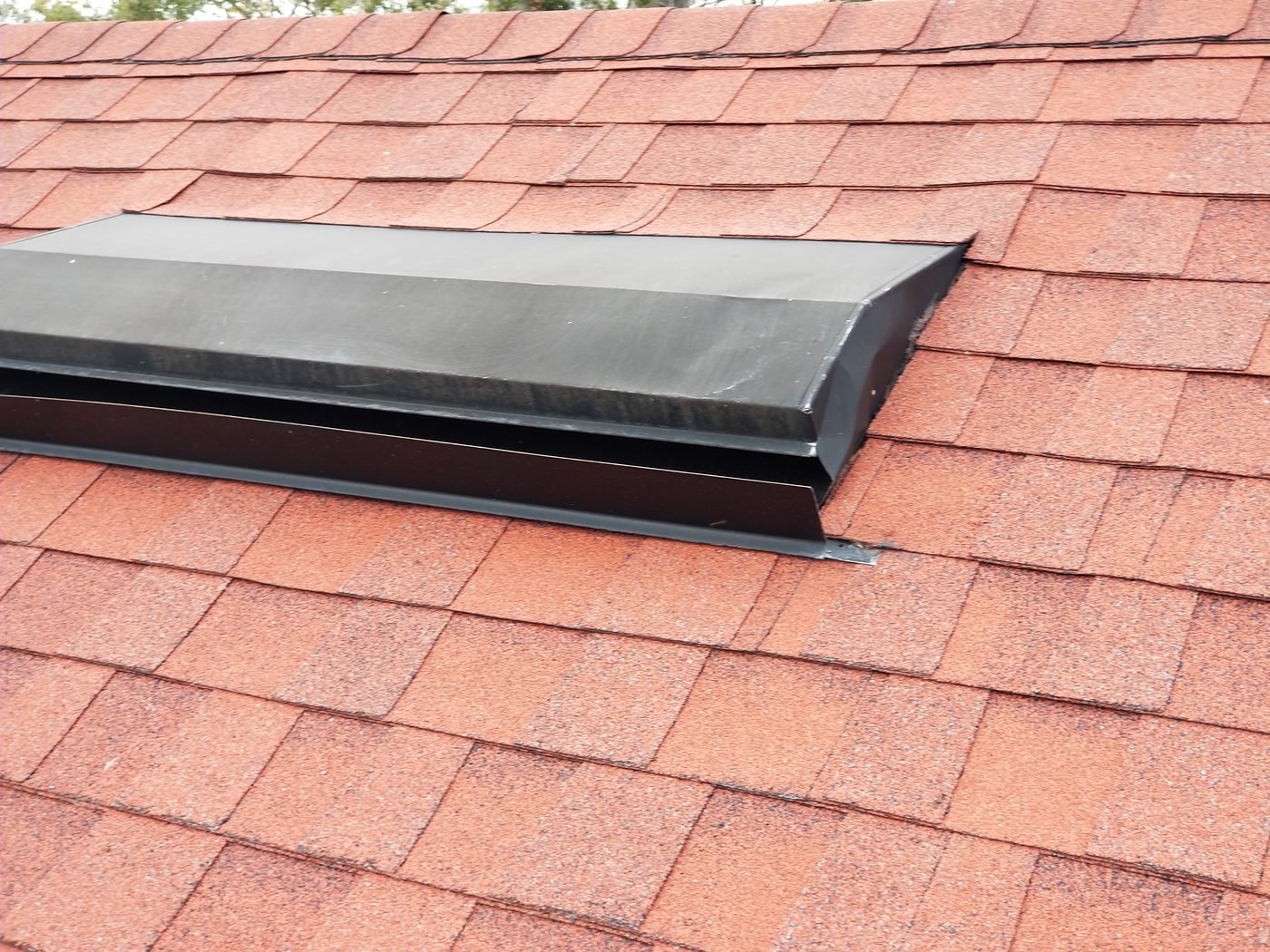 Roof condition photo from a Florida roof inspection