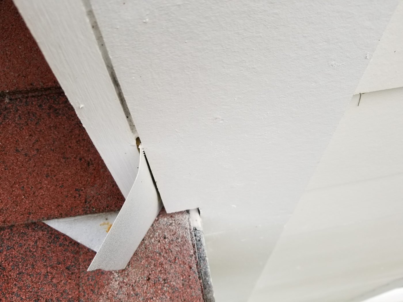 Properly installed wall flashing documented during a Florida home inspection